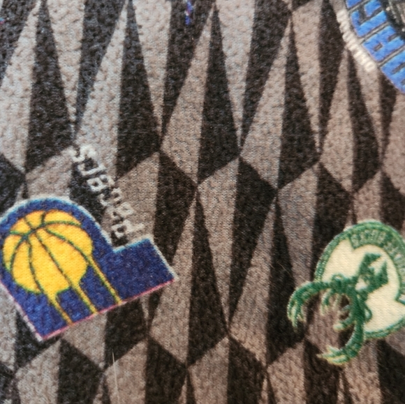 Boys NBA Medium 5/6 Gray Logo Long Sleeve Pant Sports NBA Basketball Pajamas Set - Picture 4 of 6